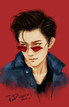 100张易烊千玺高清插画壁纸，千玺的迷妹们快存图吧