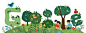2013 巴西 doodle：巴西植树节