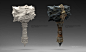 Warcraft Movie | Weapon Design, Jonathan Berube : A collection of weapon renderings I had the opportunity to work on while assigned the role of "Additional Art Direction" on the Warcraft movie. Some were created from the game art, some from scra