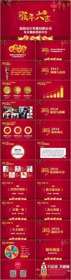 yexue00wuyu采集到红色总结,计划,党政,年会类PPT模板