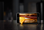 McDonald's Mobile App : Leo Burnett's Arc Worldwide selected us to create a series of 11 sensational images introducing McDonald's new mobile app. The brief was for the food photography to appear as a screen image, yet have portions of the food "come