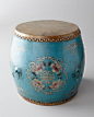 Handcrafted of wood and leather Drum - Shanxi region of China; c.1930-1950.