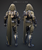 Destiny 2 - Curse of Osiris hunter raid armor, Rosa Lee : Hunter raid armor for Destiny 2. <br/>Mae the normal version and made it glow for the hard mode.<br/>concept by Patrick Bloom