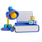 Online Study 3D Icon
