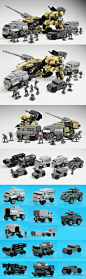 LEGO Mechs and assault/transport vehicles by Zizy