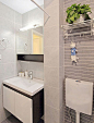二室二厅79平中户型现代现代简约风格家居卫生间浴室柜装修效果图