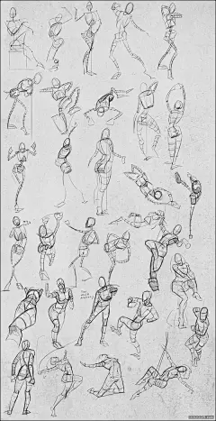 百家人体结构画法 之 躯干-躯体动作 [77P] (20).jpg