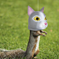 Cat Head Squirrel Feeder