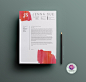 Modern CV template : This super chic and modern resume will help you get noticed! The package includes a resume sample, cover letter and references example in a pretty water color theme. 