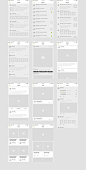 Basement iOS: Social : A beautiful, well organized, and incredibly easy to use Wireframe Kit with 60 iPhone 6 screens.