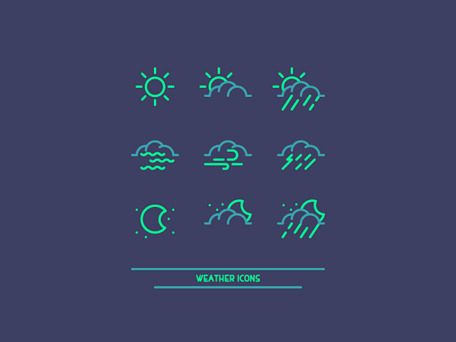 Weather icons
