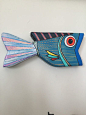 Hand Painted Wooden Fish - Wood art decor - Unıque art fish