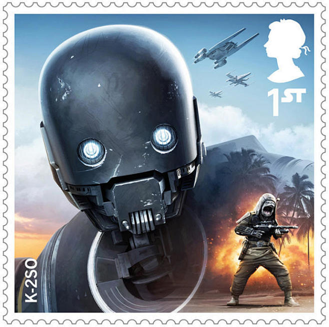 英国皇家邮政发布"星战8"主题邮票 BB...