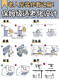 保姆级适老化设计，看这篇就够了 : 家是老人待的时间最久的地方 做好适老化设计首先要关注的不是颜值，而是实用性和安全性 才能最大化提高老人生活便捷和舒适度 . ✨因每个家庭成员以及需求不同 如果图片没有适合你
