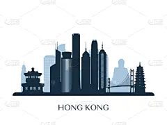城市天际线,单色调,地形,轮廓,自然美,商务,剪影,旅游,度假