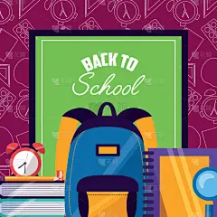 学校用品,扁平化设计,创造力,书,重返校园,愉悦,空白的,概念,黑板