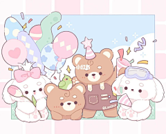 nikitabby采集到生日插画、素材