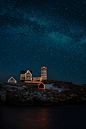 Nubble Under The Milky Way