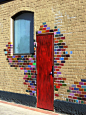 Rainbow Colored Accents around Door