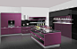 高贵紫色系厨房装修效果图