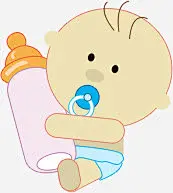 婴儿_新图网 https://ixintu.com 吃奶嘴的婴儿 奶瓶 小孩 三根头发