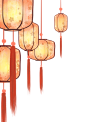 花灯新年新春灯笼免扣元素
