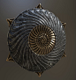 Icon of Haedra, Cliff Schonewill : Little prop I just whipped up for Revival (www.revivalgame.com). Icons are meant to be a sort of abstractly representative decoration that evokes an idea related to deities or powerful beings involved in this world.