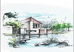 桂林手绘特训营——胡华中、闫杰老师手绘作品 - 园林景观手绘 - 秋凌景观网 - Powered by Discuz!
