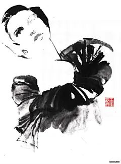 马来西亚CELINE水墨风情服装模特手绘作品 [34P] (8).jpg