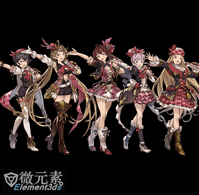 效果图-日韩画风-微元素Element3...