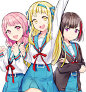#某C爱吃葱# illust_id=67706963 #BanG_Dream!# #ミシェここ# #バンドリ# 
バンドリログ | tiny@仕事募集中 [pixiv] O网页链接 ​​​​