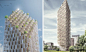 木质高楼近来在建筑界是个热门的话题，但是其中有多少是可以建成的呢？这仍有待观望。不过这个领域的最新设计成果来自于丹麦C.F. Moller公司，他们刚赢得了斯德哥尔摩HSB建筑竞赛大奖。#阳光房#木屋设计#建筑#创意建筑#图片来源：雪莱木艺：http://shelley.com.cn/