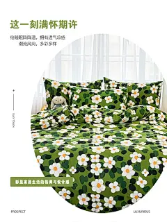 LIKROS 法国纯棉四件套田园风柔软亲肤韩版印花被套床单床上用品-淘宝网