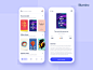 Reading App amazon flat reading read ux ui typogaphy iphone x shadows cards ui novels books whitespace purple ios app minimal uidesign kindle ebook reading app