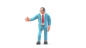 Businessman ready for Partnership 3D Illustration