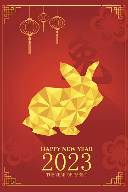 兔年的中国新年设计素材图片