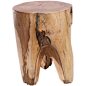 Tree trunk stool