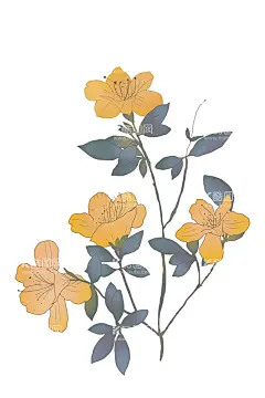 花卉  - 源文件下载【酷图网】古风,复古,鎏金,花卉,简单