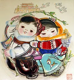 【中国传统新年画】