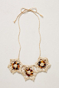 Iceberg Rose Bib Necklace  #anthropologie