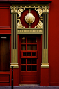 Door of the restaurant 'A La Coquille D'Or', 42 rue de la Sourdière, Paris I