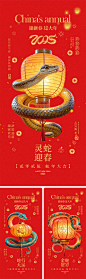 2025蛇年宣传海报