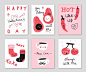 Cute Hand Drawn Doodle Valentine's Day Card Vector illustration