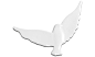 Decoration - Bird wall decoration - White - Stone