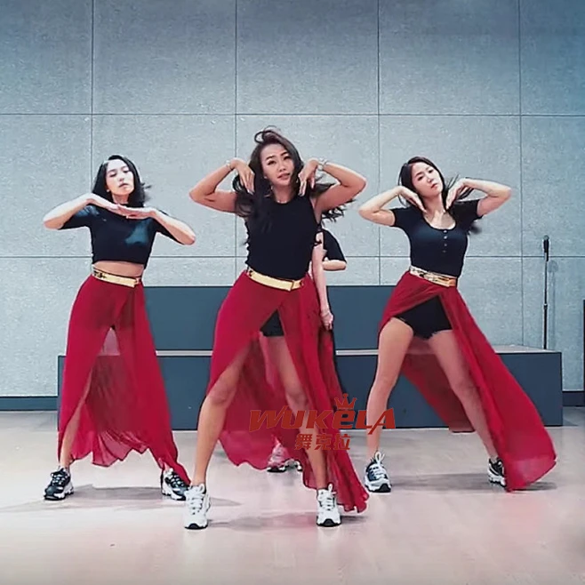 韩国女团主打歌I like that爵士舞打歌服半身裙舞台演出服套装-tmall.com天猫-花瓣网