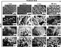 Fig. 2. SEM images of polycarbonate surfaces subjected to different acetone treatment times across multiple length scales. The hierarchical nature of the surface structure consists of micron-sized spherulites and a top layer covered with nano-fibrils. Inc