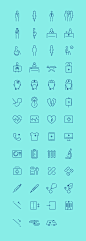 In The Hospital – Icon Set : In the Hospital – Set of  51 vector icons