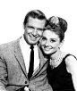 George Peppard and Audrey Hepburn