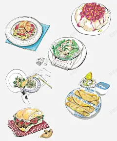 卡通中国面食 创意素材