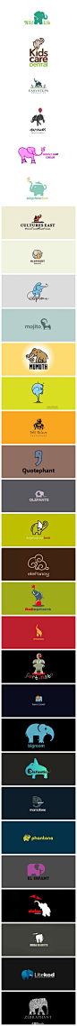 【广告设计】30款以大象为元素的logo..._百度图片
